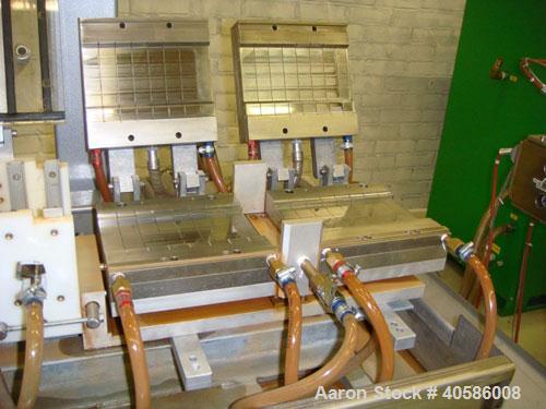 Used Friul Filiere Omega 60 S-Line Extrusion Line consisting of: (1) Omega 60 single screw extruder, 2.36" (60 mm) screw, L/D 25. (1) Automatic pellet feeding unit. (1) Extrusion tool for panel profi...