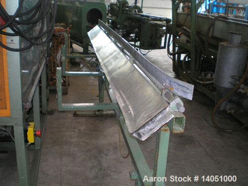 Used IDE Co-Extrusion Line. (1) IDE ME-60/3 single screw extruder, 2.4" (60 mm), 25 L/D, 32 hp/24 kW DC motor, output approximately 132 lbs/h (60 kg/h), with hopper. (1) IDE MEB-45/4x25D co-extruder ...