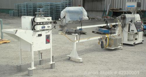 Used Killion 3/8’’ Diameter Tube Line consisting of: (1) Killion 1-1/2’’ single screw extruder, approximately 22 to 1 L/D ratio. Electrically heated, air cooled 3 zone non-vented barrel. Water cooled...