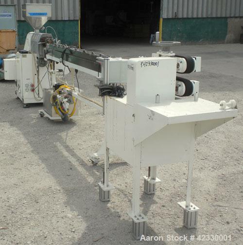 Used Killion 3/8’’ Diameter Tube Line consisting of: (1) Killion 1-1/2’’ single screw extruder, approximately 22 to 1 L/D ratio. Electrically heated, air cooled 3 zone non-vented barrel. Water cooled...