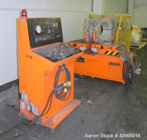Used Ritmo Alfa 400 CTB TE PVC Pipe Welding Machine; Consisting of 1  Control Panel, Joint Table, Facer & heater, Approx. 16" Max. Pipe Dia., 480V, 60hz. Includes Assorted Jaws & Inserts for Machine.