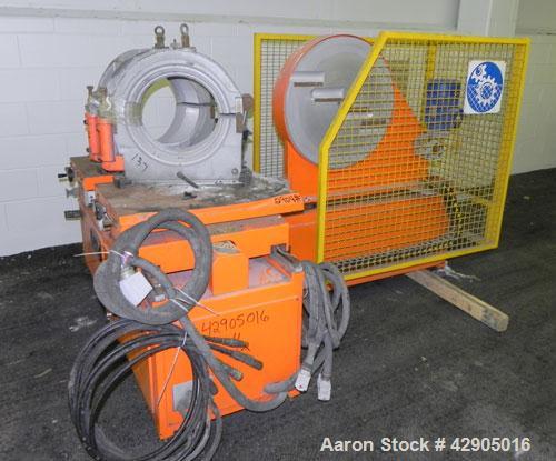 Used Ritmo Alfa 400 CTB TE PVC Pipe Welding Machine; Consisting of 1  Control Panel, Joint Table, Facer & heater, Approx. 16" Max. Pipe Dia., 480V, 60hz. Includes Assorted Jaws & Inserts for Machine.