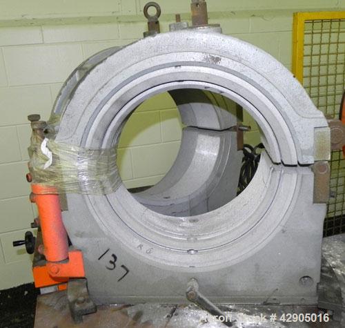 Used Ritmo Alfa 400 CTB TE PVC Pipe Welding Machine; Consisting of 1  Control Panel, Joint Table, Facer & heater, Approx. 16" Max. Pipe Dia., 480V, 60hz. Includes Assorted Jaws & Inserts for Machine.