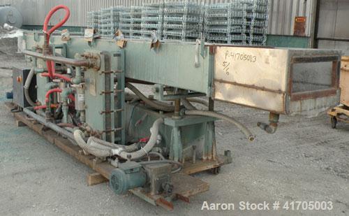 Used McNeil / NRM Profile Extrusion Line consisting of: (1) McNeil/NRM 4-1/2" single screw extruder, model 4.5 Pacemaker III32-1 RH/WC, 32 to 1 L/D ratio, electrically heated, water cooled non-vented...