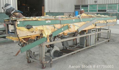 Used McNeil / NRM Profile Extrusion Line consisting of: (1) McNeil/NRM 4-1/2" single screw extruder, model 4.5 Pacemaker III32-1 RH/WC, 32 to 1 L/D ratio, electrically heated, water cooled non-vented...