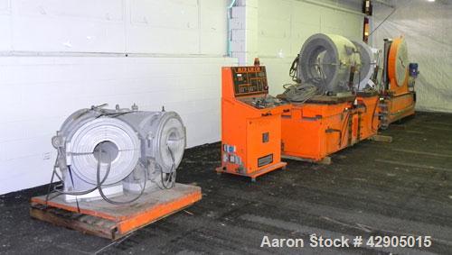 Used Ritmo Alfa 630 CTB PVC Pipe Welding Machine; Consisting of Control Panel, Joint Table, Facer & heater, Approx. 25" Max. Pipe Dia.,480V, 60hz. Includes Assorted Jaws & Inserts for Machine.