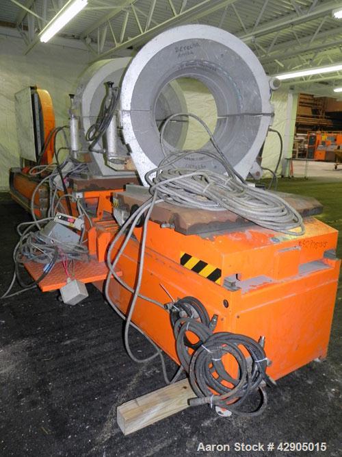 Used Ritmo Alfa 630 CTB PVC Pipe Welding Machine; Consisting of Control Panel, Joint Table, Facer & heater, Approx. 25" Max. Pipe Dia.,480V, 60hz. Includes Assorted Jaws & Inserts for Machine.