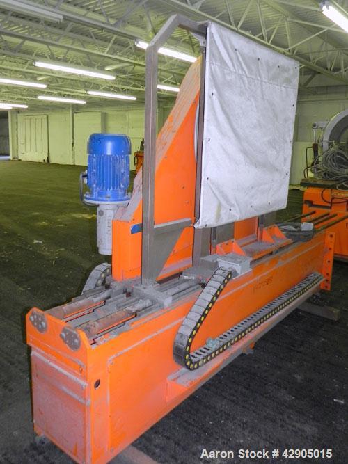Used Ritmo Alfa 630 CTB PVC Pipe Welding Machine; Consisting of Control Panel, Joint Table, Facer & heater, Approx. 25" Max. Pipe Dia.,480V, 60hz. Includes Assorted Jaws & Inserts for Machine.
