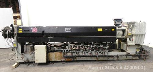 Used Sencorp Systems 120/150 Tandem Foam Processing Line Consisting Of: (1) Davis Standard 4-1/2” Thermatic single screw extruder, model 120MM45, serial# 57112. Approximate 32 to 1 L/D ratio. Electri...