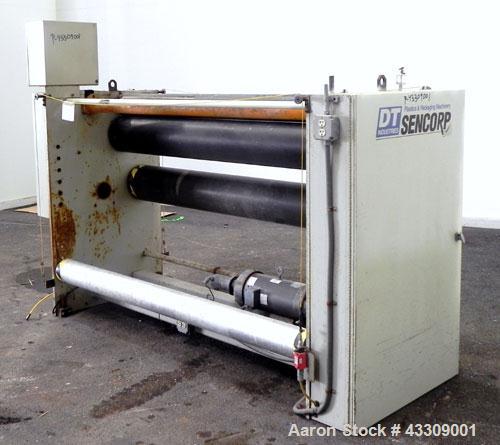 Used Sencorp Systems 120/150 Tandem Foam Processing Line Consisting Of: (1) Davis Standard 4-1/2” Thermatic single screw extruder, model 120MM45, serial# 57112. Approximate 32 to 1 L/D ratio. Electri...