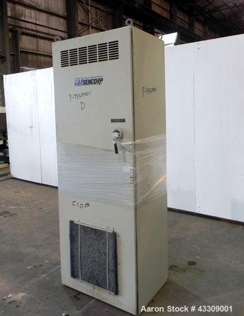 Used Sencorp Systems 120/150 Tandem Foam Processing Line Consisting Of: (1) Davis Standard 4-1/2” Thermatic single screw extruder, model 120MM45, serial# 57112. Approximate 32 to 1 L/D ratio. Electri...