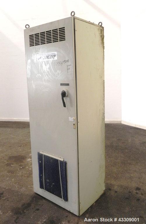 Used Sencorp Systems 120/150 Tandem Foam Processing Line Consisting Of: (1) Davis Standard 4-1/2” Thermatic single screw extruder, model 120MM45, serial# 57112. Approximate 32 to 1 L/D ratio. Electri...