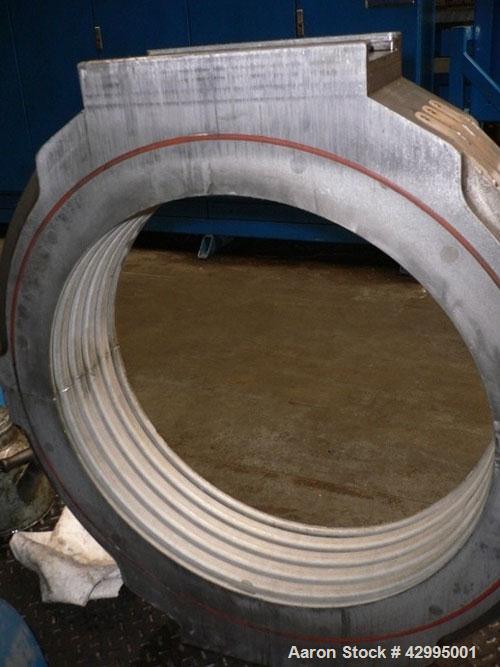 Used Unicor UC 1000/9 iV Corrugator Extrusion Line, for corrugated PE double wall pipes up to maximum 39.37" (1000 mm) outer dimension pipes, 230/400 volt, 50 hz. Comprised of: (10) Mann+Hummel mater...