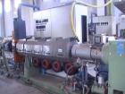 Used Bandera Pipe Extrusion Plant, complete for production of LDPE and HDPE pipes, output 441-551 lbs/h (200-250 kg/h). Comprised of Banders extruder T.R.90, gravimetrical dosing unit, BDO 100L scree...