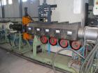 Used Bandera Pipe Extrusion Plant, complete for production of LDPE and HDPE pipes, output 441-551 lbs/h (200-250 kg/h). Comprised of Banders extruder T.R.90, gravimetrical dosing unit, BDO 100L scree...