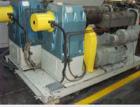 Used Frankishe F4L Double Wall Corrugated PE Pipe Extrusion Line comprised of: (1) Kuhne K70-24D extruder, built 1987. (1) Kuhne K60-24D extruder, built 1987. (1) Die head 4.3