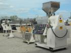 Used Killion 3/8’’ Diameter Tube Line consisting of: (1) Killion 1-1/2’’ single screw extruder, approximately 22 to 1 L/D ratio. Electrically heated, air cooled 3 zone non-vented barrel. Water cooled...