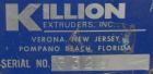 Used Killion 3/8’’ Diameter Tube Line consisting of: (1) Killion 1-1/2’’ single screw extruder, approximately 22 to 1 L/D ratio. Electrically heated, air cooled 3 zone non-vented barrel. Water cooled...