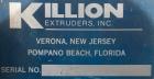 Used Killion 3/8’’ Diameter Tube Line consisting of: (1) Killion 1-1/2’’ single screw extruder, approximately 22 to 1 L/D ratio. Electrically heated, air cooled 3 zone non-vented barrel. Water cooled...