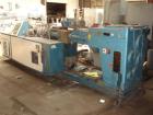 Used Krauss Maffei 110mm counter rotating twin screw extruder, model KMD-2-110Z, 110 mm screws, counter rotating, 25:1 l/d, electrically heated with 9 barrel zones, 17 die zones, 75 hp dc motor with ...