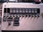Used Krauss Maffei 110mm counter rotating twin screw extruder, model KMD-2-110Z, 110 mm screws, counter rotating, 25:1 l/d, electrically heated with 9 barrel zones, 17 die zones, 75 hp dc motor with ...