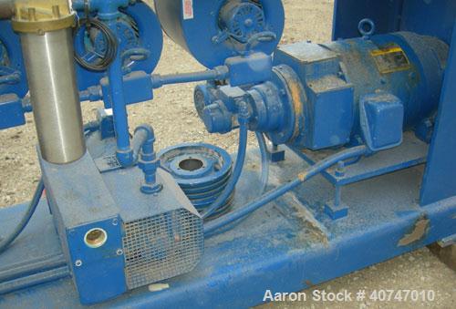 Used Berlyn Pelletizing Line Consisting Of: (1) Berlyn 2" single screw extruder, approximately 36:1 L/D ratio. Electrically heated, air cooled 5 zone top vented barrel with vacuum pump. Water cooled ...