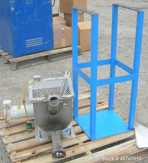 Used Berlyn Pelletizing Line Consisting Of: (1) Berlyn 2" single screw extruder, approximately 36:1 L/D ratio. Electrically heated, air cooled 5 zone top vented barrel with vacuum pump. Water cooled ...