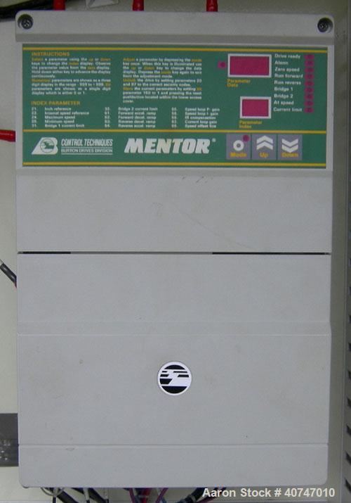 Used Berlyn Pelletizing Line Consisting Of: (1) Berlyn 2" single screw extruder, approximately 36:1 L/D ratio. Electrically heated, air cooled 5 zone top vented barrel with vacuum pump. Water cooled ...