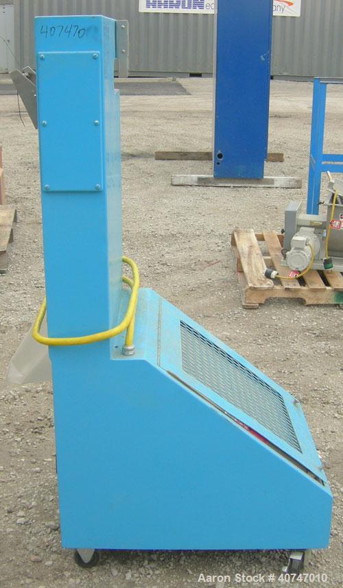 Used Berlyn Pelletizing Line Consisting Of: (1) Berlyn 2" single screw extruder, approximately 36:1 L/D ratio. Electrically heated, air cooled 5 zone top vented barrel with vacuum pump. Water cooled ...