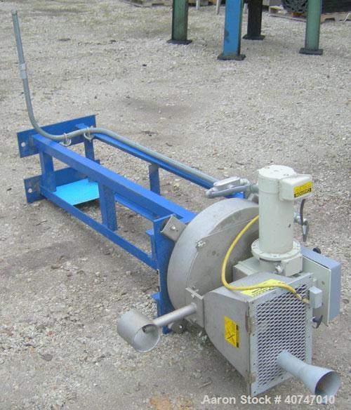 Used Berlyn Pelletizing Line Consisting Of: (1) Berlyn 2" single screw extruder, approximately 36:1 L/D ratio. Electrically heated, air cooled 5 zone top vented barrel with vacuum pump. Water cooled ...