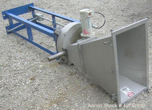 Used Berlyn Pelletizing Line Consisting Of: (1) Berlyn 2" single screw extruder, approximately 36:1 L/D ratio. Electrically heated, air cooled 5 zone top vented barrel with vacuum pump. Water cooled ...