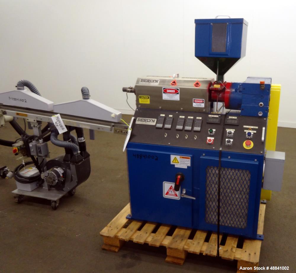 Used Berlyn Single Screw Strand Pelletizing Line