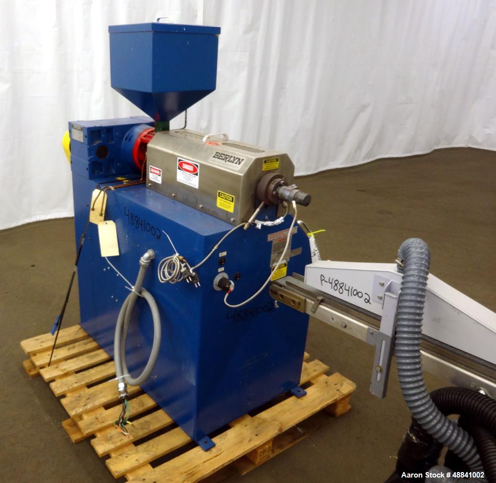 Used Berlyn Single Screw Strand Pelletizing Line