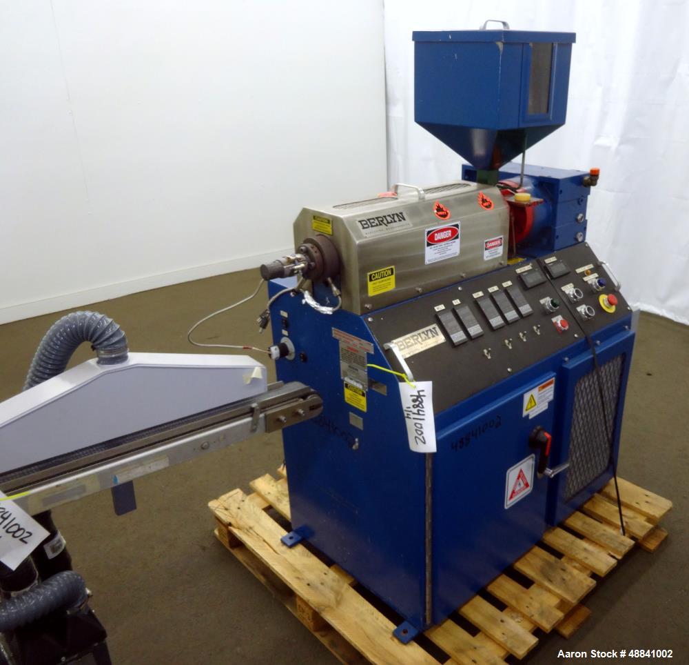 Used Berlyn Single Screw Strand Pelletizing Line