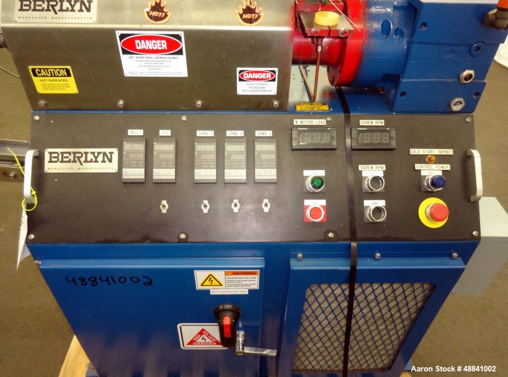 Used Berlyn Single Screw Strand Pelletizing Line