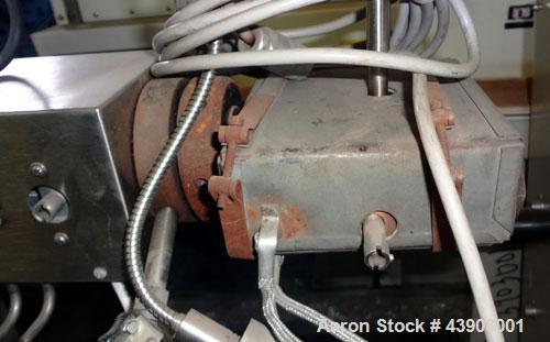 Used C.W. Brabender Plasti-Corder Extruder System consisting of: (1) Direct current drive unit, model DR-2071, type Polysped, No. 0105/PE, serial #265. Approximately 7 hp motor. (1) PL-2000 panel. (1...