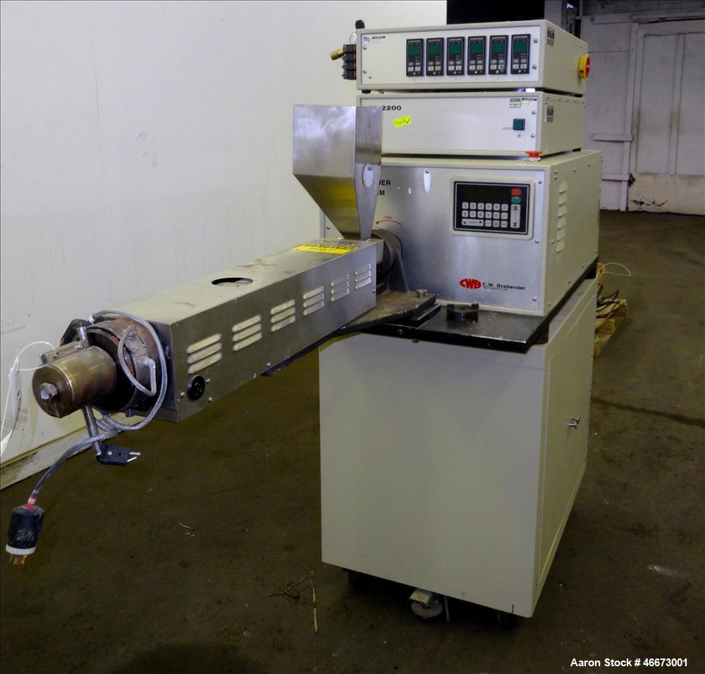 Used Brabender Plasti-Corder Pelletizing Line