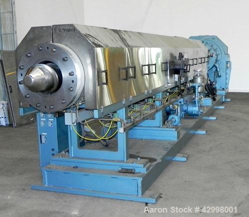 Used Crown (CDLTechnologies) Pelletizing Line, Consisting Of: (1) Crown (CDLTechnologies) 10’’ Diameter Single Screw Extruder, Model CEXT10, serial# 1590. Approximately 30 to 1 L/D ratio, cored for c...