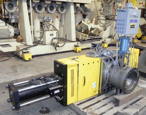 Used Crown (CDLTechnologies) Pelletizing Line, Consisting Of: (1) Crown (CDLTechnologies) 10’’ Diameter Single Screw Extruder, Model CEXT10, serial# 1590. Approximately 30 to 1 L/D ratio, cored for c...