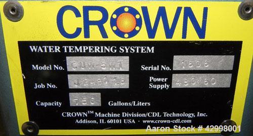 Used Crown (CDLTechnologies) Pelletizing Line, Consisting Of: (1) Crown (CDLTechnologies) 10’’ Diameter Single Screw Extruder, Model CEXT10, serial# 1590. Approximately 30 to 1 L/D ratio, cored for c...