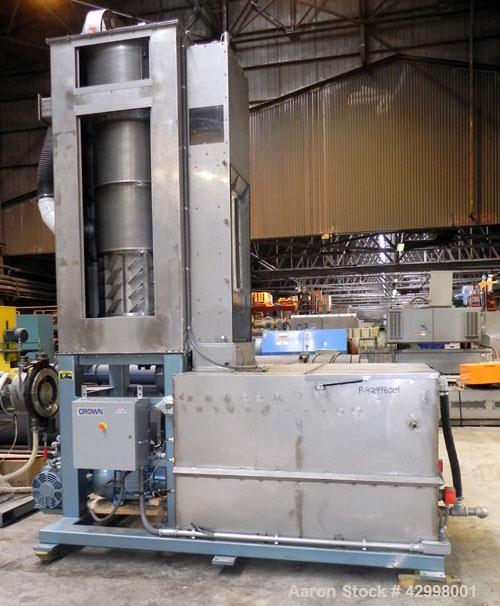 Used Crown (CDLTechnologies) Pelletizing Line, Consisting Of: (1) Crown (CDLTechnologies) 10’’ Diameter Single Screw Extruder, Model CEXT10, serial# 1590. Approximately 30 to 1 L/D ratio, cored for c...