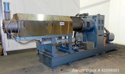 Used Crown (CDLTechnologies) Pelletizing Line, Consisting Of: (1) Crown (CDLTechnologies) 10’’ Diameter Single Screw Extruder, Model CEXT10, serial# 1590. Approximately 30 to 1 L/D ratio, cored for c...