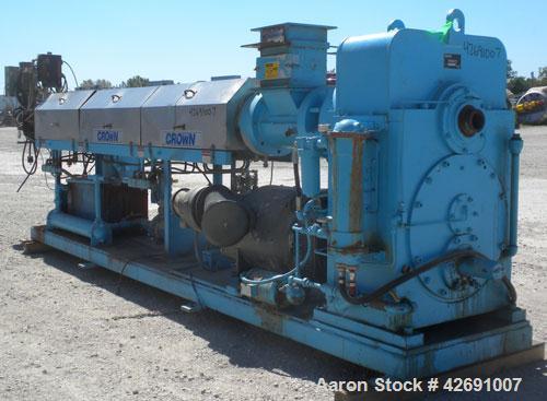 Used- Crown Single Screw Pelletizing Line 