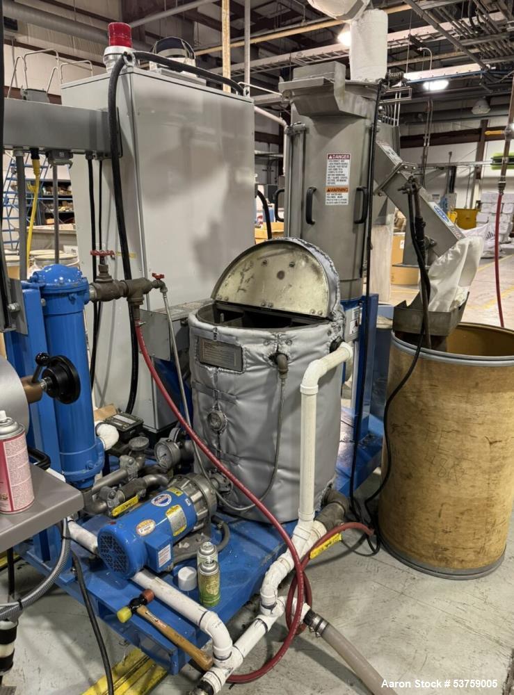 Used 2.5" Davis Standard / Gala Pilot Plant Pelletizing Line – 75 kW Extruder, Underwater Pelletizer, Spin Dryer, 2020