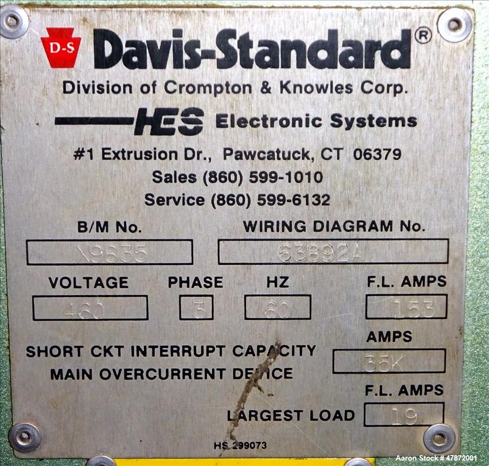 Used Davis Standard Single Screw Pelletizing Line