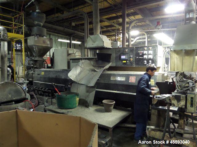 Used Davis Standard 6" Underwater Pelletizing Line Consisting Of: (1) Davis Standard 6" Single Screw Extruder, Model 60IN60TPIH, Serial# R5753, SO# 53755, Built 1995. Approximate 38 to 1 L/D ratio. E...