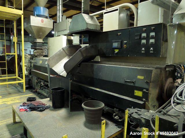 Used Davis Standard 6” Underwater Pelletizing Line Consisting Of: (1) Davis Standard 6” Single Screw Extruder, Model 60IN60TPIH, Serial# 0-5304, SO# 65393, Built 1999. Approximate 38 to 1 L/D ratio. ...