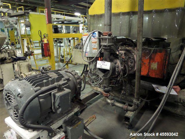 Used Davis Standard 6” Underwater Pelletizing Line Consisting Of: (1) Davis Standard 6” Single Screw Extruder, Model 60IN60TPIH, Serial# 0-5304, SO# 65393, Built 1999. Approximate 38 to 1 L/D ratio. ...
