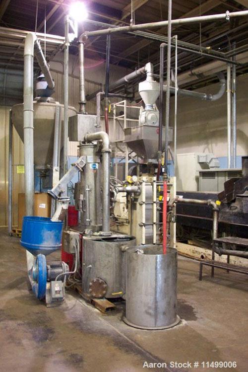 Used-Underwater Pelletizing Line consisting of the following:  Used 6" Davis Standard extruder, 34:1 L/D ratio, electrically...