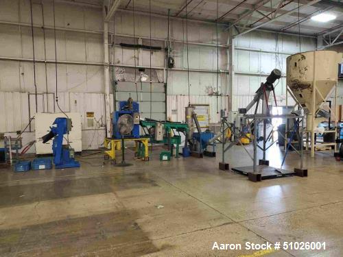 Used- Davis Standard Single Screw Strand Pelletizing Line